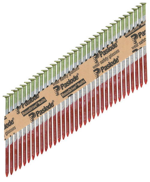 Paslode RounDrive 3-1/4 in. Angled Strip Hot-Dip Galvanized Framing Nails 30 deg 2000 pk