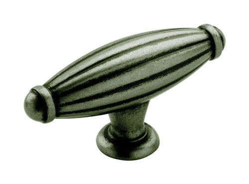 Amerock Allison Oblong Cabinet Knob 2-5/8 in. D 1-5/16 in. Weathered Nickel 1 pk