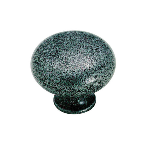 Amerock Traditional Round Furniture Knob 1-1/4 in. D 1-1/16 in. Wrought Iron 1 pk