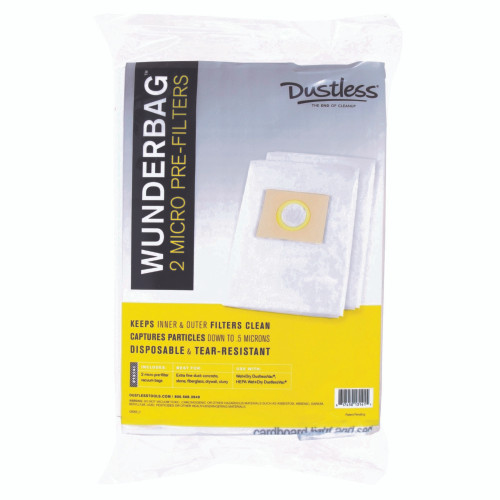 Dustless Wunderbag 12 in. L X 13 in. W Universal Filter Bag 2 pk