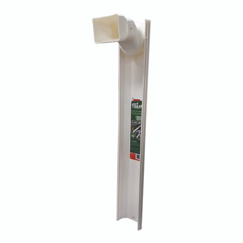 Frost King Tilt N' Drain 2 in. H X 5.5 in. W X 6 ft. L White Vinyl Downspout Extension