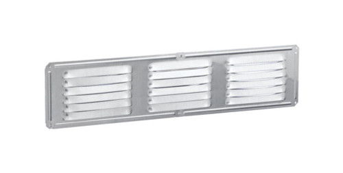 Air Vent 4 in. H X 16 in. L Mill Aluminum Undereave Vent