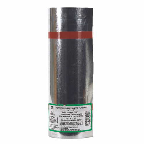 Amerimax 14 in. W X 10 ft. L Galvanized Steel Valley Flashing Silver