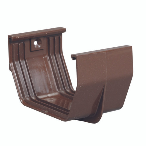 Amerimax 3.3 in. H X 3 in. W X 5 in. L Brown Vinyl U Gutter Connector