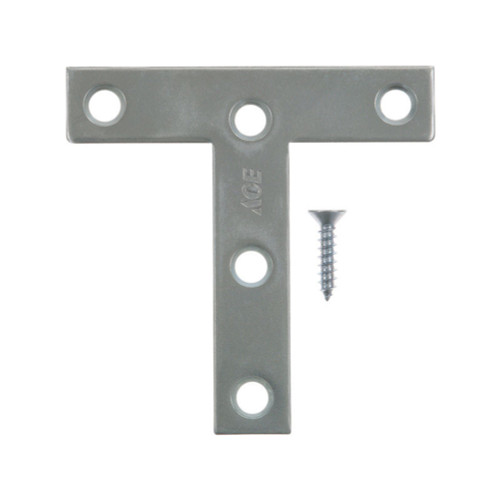 Ace 3 in. H X 3.75 in. W X 3 in. D Zinc Tee Plate