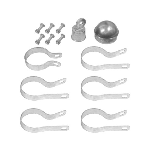 YardGard Galvanized Aluminum Chain Link Fence End/Gate Post Kit