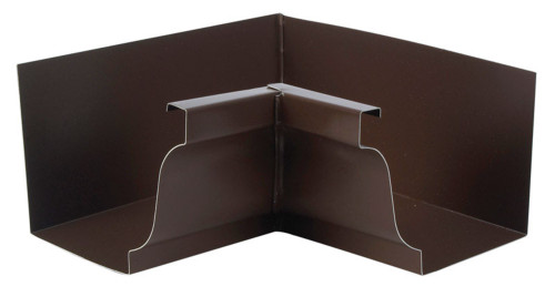 Amerimax 3.75 in. H X 7.5 in. W X 7.5 in. L Brown Aluminum K Inside Miter
