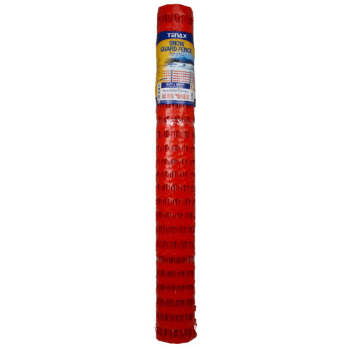 Tenax Snow Guard 4 ft. H X 100 ft. L Polyethylene Snow Safety Fence Orange