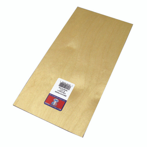 Midwest Products 1/16 in. X 6 in. W X 12 ft. L Plywood Sheet #2/BTR Premium Grade