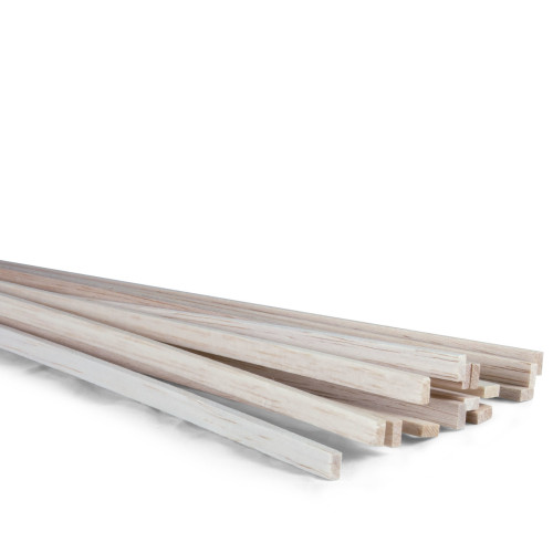 Midwest Products 3/16 in. X 1/4 in. W X 36 ft. L Balsawood Strip #2/BTR Premium Grade