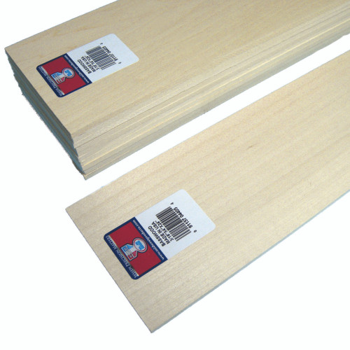 Midwest Products 3/16 in. X 4 in. W X 24 ft. L Basswood Sheet #2/BTR Premium Grade