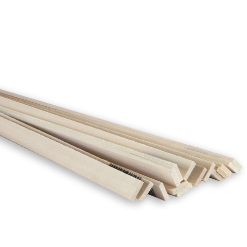 Midwest Products 1/8 in. X 1/2 in. W X 24 ft. L Basswood Strip #2/BTR Premium Grade