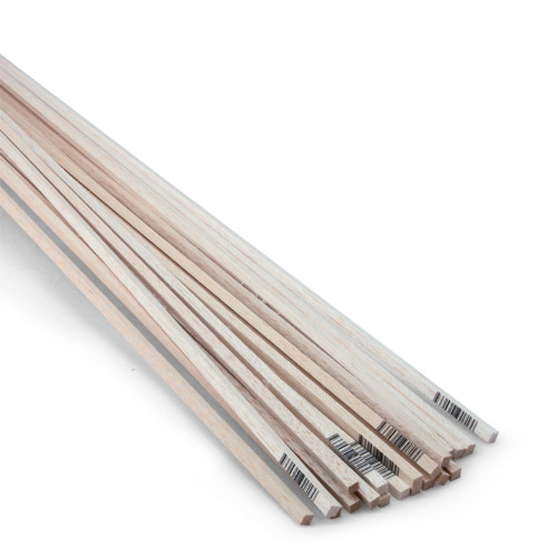 Midwest Products 1/4 in. X 1/4 in. W X 36 ft. L Balsawood Strip #2/BTR Premium Grade