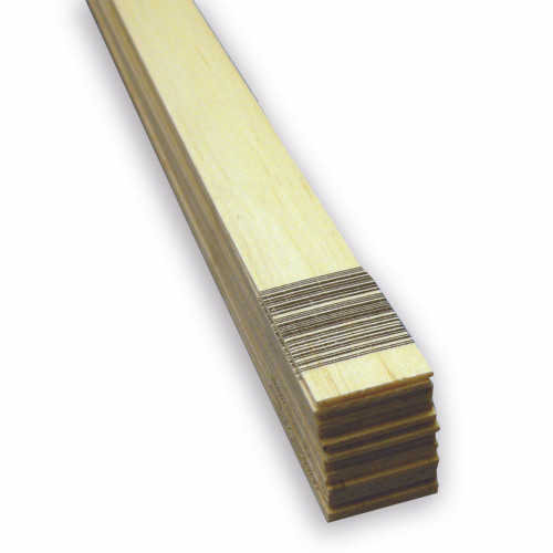 Midwest Products 1/16 in. X 1 in. W X 36 ft. L Balsawood Sheet #2/BTR Premium Grade