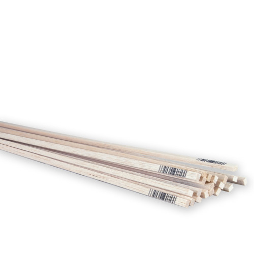 Midwest Products 1/8 in. X 3/8 in. W X 36 ft. L Balsawood Strip #2/BTR Premium Grade