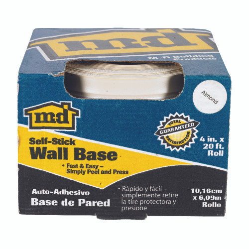 M-D 20 ft. L Prefinished Almond Vinyl Wall Base