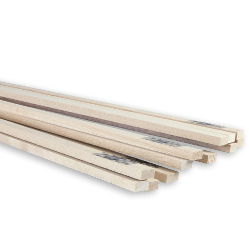 Midwest Products 1/4 in. X 1/2 in. W X 24 ft. L Basswood Strip #2/BTR Premium Grade