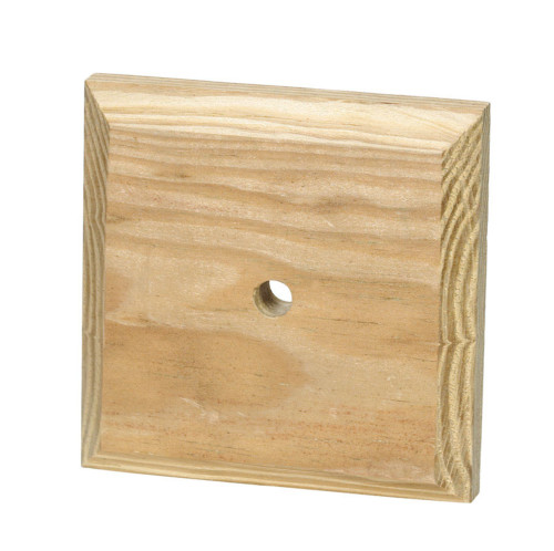 Waddell 4 in. W X 4 in. L Prefinished Brown Pine Post Cap