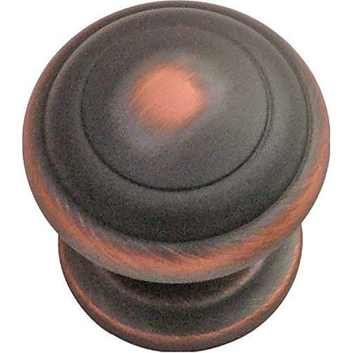 Hickory Hardware Zephyr Transitional Round Cabinet Knob 1-1/4 in. D 1-1/4 in. Oil Rubbed Bronze 1 pk