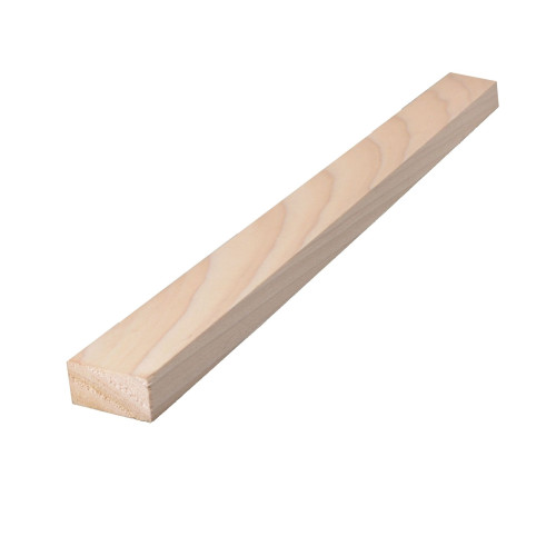 Alexandria Moulding 1 in. X 2 in. W X 4 ft. L Poplar Board #2/BTR Premium Grade