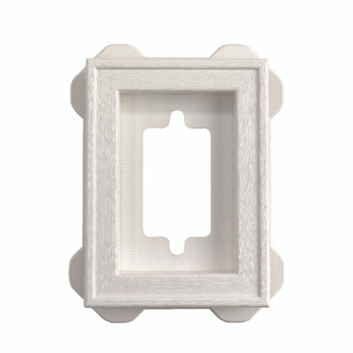 Builders Edge 8 in. H X 6-5/16 in. L Prefinished White Copolymer Mounting Block