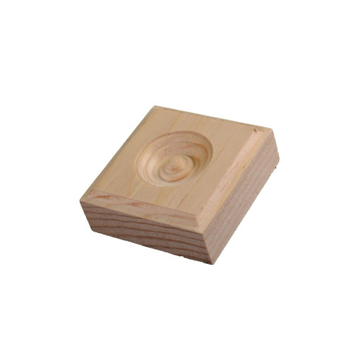 Alexandria Moulding 1 in. H X 2.5 in. W X 2.5 in. L Prefinished Brown Pine Molding