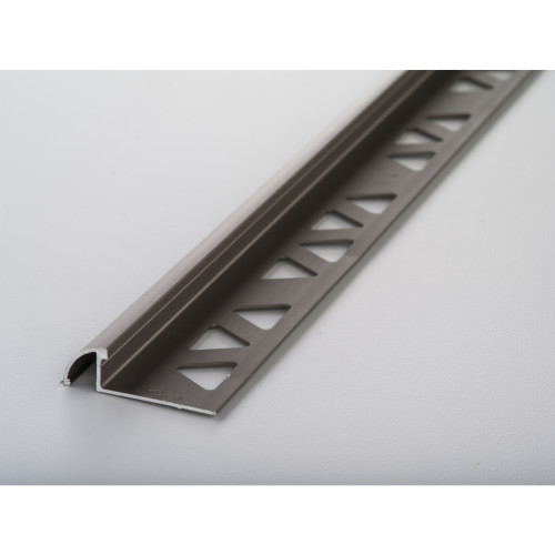 M-D 3/8 in. H X 96 in. L Prefinished Silver Aluminum Bullnose
