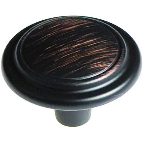 Hickory Hardware Eclipse Transitional Round Cabinet Knob 1-1/4 in. D 7/8 in. Venetian Bronze 1 pk