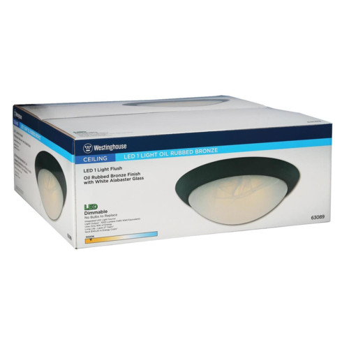 Westinghouse 3.5 in. H x 11 in. W x 11 in. L Oil Rubbed Bronze Ceiling Light