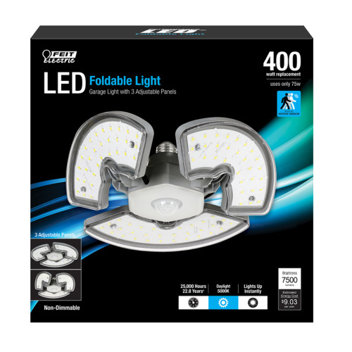 Feit 35 W LED Foldable Light 7500 lm Daylight Specialty 1 pk