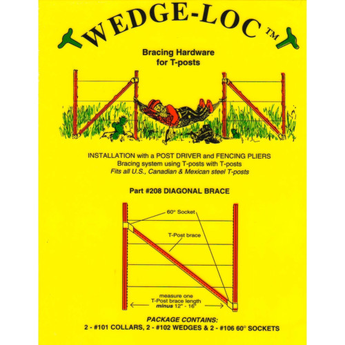 Wedge-Loc 2 in. H X 7.5 in. W Aluminum Diagonal Brace