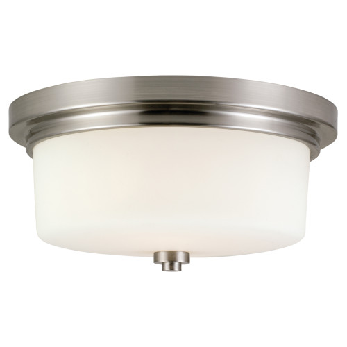 Design House Aubrey 5.8 in. H X 13.8 in. W X 13.8 in. L Satin Nickel Ceiling Fixture