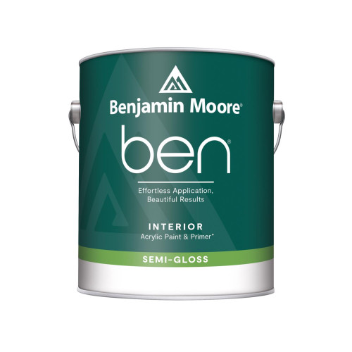 Benjamin Moore Ben Semi-Gloss Base 1 Paint and Primer Interior 1 gal