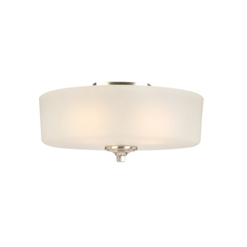 Design House Perth 7 in. H X 16 in. W X 16 in. L Satin Nickel Ceiling Fixture