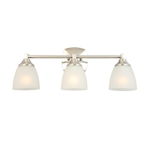 Design House Perth 9-5/8 in. H X 25 in. W X 6-1/2 in. L Satin Nickel Vanity Light