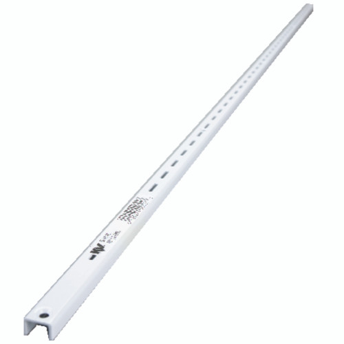Knape & Vogt White Steel Regular Duty Bracket 16 Ga. 48 in. L