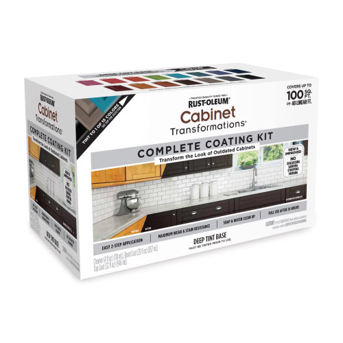 Rust-Oleum Cabinet Transformations Satin Tint Base Deep-Tone Base Cabinet Refinishing System Interio