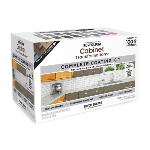 Rust-Oleum Cabinet Transformations Satin Tint Base Mid-Tone Base Cabinet Refinishing System Interior