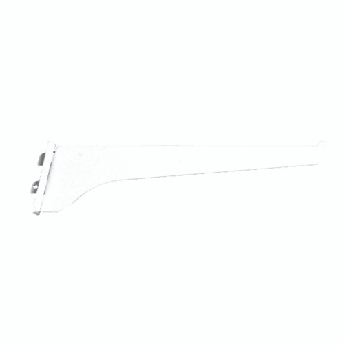 Knape & Vogt White Steel Regular Duty Bracket 16 Ga. 10 in. L 160 lb