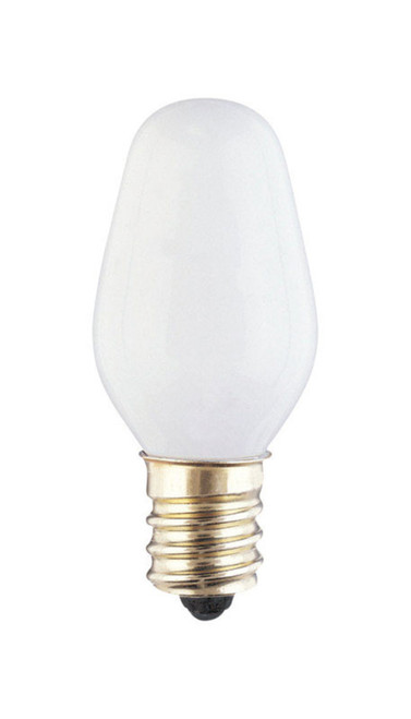 Westinghouse 4 W C7 Specialty Incandescent Bulb E12 (Candelabra) White 2 pk