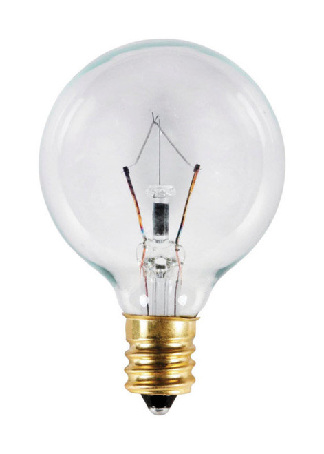Westinghouse 20 W E12 Globe Incandescent Bulb E12 (Candelabra) White 2 pk