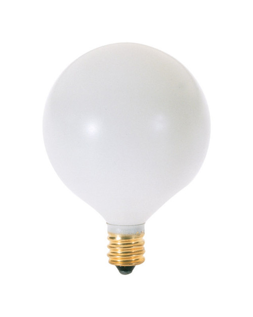 Satco 25 W G16.5 Decorative Incandescent Bulb E12 (Candelabra) Soft White 2 pk