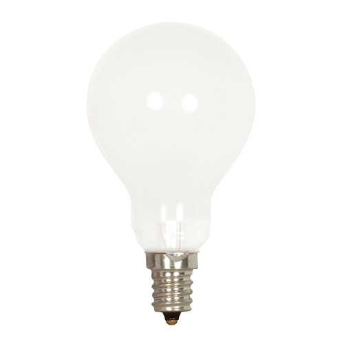 Satco 40 W A15 A-Line Incandescent Bulb E12 (Candelabra) Soft White 1 pk