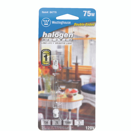 Westinghouse 75 W T3 Utility Halogen Bulb 1,050 lm White 1 pk