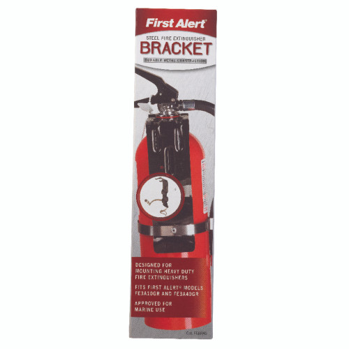 First Alert Black Steel Fire Extinguisher Bracket 3.5 in. L 5 lb