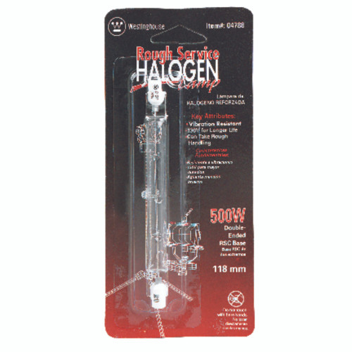 Westinghouse Rough Service 500 W T3 Utility Halogen Bulb 9,500 lm White 1 pk