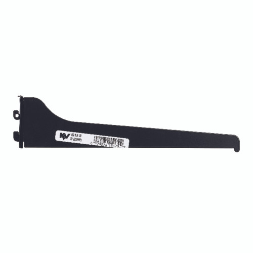 Knape & Vogt Black Steel Regular Duty Bracket 16 Ga. 10 in. L 160 lb
