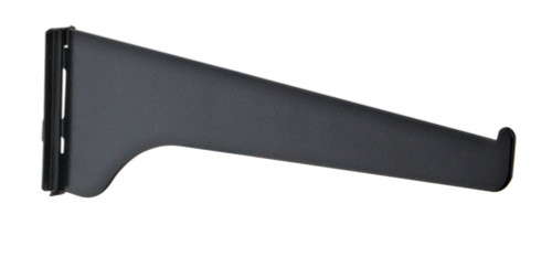 Knape & Vogt Black Steel Regular Duty Bracket 16 Ga. 12 in. L 160 lb