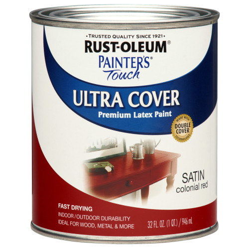Rust-Oleum Painters Touch Ultra Cover Colonial Red Ultra Cover Paint 1 qt