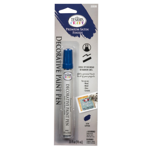 Testors Satin Sapphire Paint Pen Interior 0.33 oz
